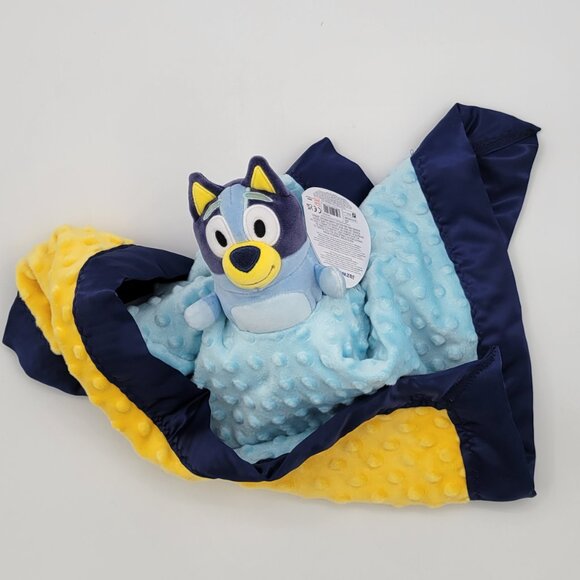 Handmade Lovey squishmallow Bluey Plush Security Blanket, double minky 21x21 - Picture 4 of 14